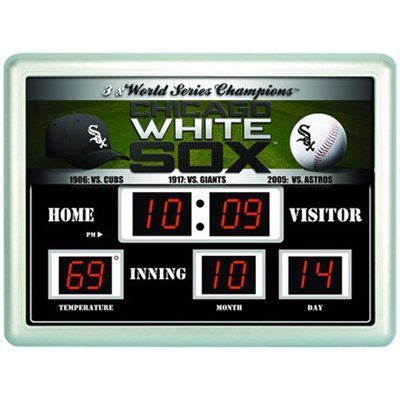chicago white sox scoreboard clock